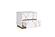 Modrest Nixa Modern Wide White and Gold Nightstand by VIG Furniture