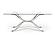 Modrest Adderley Modern Stainless Steel w/Glass Top Dining Table by VIG Furniture