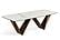 Modrest Melanie - Modern White Ceramic & Brushed Brown Dining Table by VIG Furniture