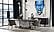 Modrest Renfew - Modern Black Oak + Faux Marble Oval Dining Table by VIG Furniture