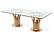 Modrest Paxton Modern Glass & Rosegold Dining Table by VIG Furniture