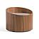 Modrest Geneva - Modern Walnut Round Nightstand by VIG Furniture