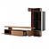 Modrest Bashia - Contemporary Walnut + Black TV Stand by VIG Furniture