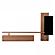 Modrest Bashia - Contemporary Walnut + Black TV Stand by VIG Furniture