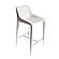 Modrest Halo - Modern Ivory Saddle Leather Counter Stool by VIG Furniture
