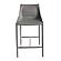 Modrest Halo - Modern Light Grey Saddle Leather Counter Stool by VIG Furniture