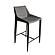 Modrest Halo - Modern Light Grey Saddle Leather Counter Stool by VIG Furniture