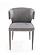 Modrest Lucero - Modern Grey Velvet Arm Dining Chair by VIG Furniture