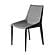 Modrest Halo - Modern Light Grey Saddle Leather Dining Chair Set of Two by VIG Furniture