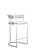 Modrest Munith - Modern White Vegan Leather + Stainless Steel Counter Chair by VIG Furniture