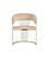 Modrest Linda - Modern Beige Velvet and Gold Dining Chair by VIG Furniture