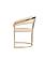 Modrest Linda - Modern Beige Velvet and Gold Dining Chair by VIG Furniture