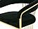 Modrest Linda - Modern Black Velvet and Gold Dining Chair by VIG Furniture
