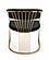 Modrest Linda - Modern Black Velvet and Rosegold Dining Chair by VIG Furniture