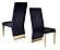 Modrest Keisha - Modern Black Velvet and Gold Dining Chair Set of 2 by VIG Furniture