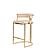 Modrest - Munith Modern Beige Velvet & Gold Counter Stool by VIG Furniture