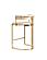 Modrest - Munith Modern Beige Velvet & Gold Counter Stool by VIG Furniture