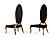 Modrest Mills - Modern Black Velvet Rosegold Dining Chair Set of 2 by VIG Furniture