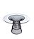 Modrest Chandler - Modern Round Glass & Black Stainless Steel Dining Table by VIG Furniture