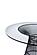 Modrest Chandler - Modern Round Glass & Black Stainless Steel Dining Table by VIG Furniture