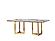 Modrest Loomis - White Marble & Gold Dining Table by VIG Furniture