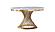 Modrest Potter - White Marble & Gold Stainless Steel Round Dining Table by VIG Furniture