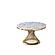 Modrest Potter - White Marble & Gold Stainless Steel Round Dining Table by VIG Furniture