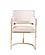 Modrest Tulsa Modern Cream Velvet & Gold Dining Chair by VIG Furniture