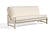 Futon Frame - Front-Closing Eco-Friendly Hardwood - Virgo Beige by Comfort Pure