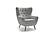 Voss Chair Light Gray by Prestige Furnishings