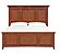 McKenzie Grand Rail Bed by Whittier Wood Furniture