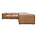 Form Dream Modular Sectional Sonoran Tan Leather by Moe's Home Collection