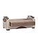 Yafah Brown Microfiber Fabric Loveseat by Casamode