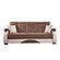 Yafah Brown Microfiber Fabric Sofa Bed by Casamode