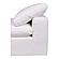 Clay Slipper Chair Livesmart Fabric White by Moe's Home Collection