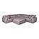 Clay Ottoman Livesmart Fabric Light Grey by Moe's Home Collection