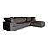 Clay Lounge Modular Sectional Livesmart Fabric Light Grey by Moe's Home Collection