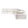 Clay Classic L Modular Sectional Livesmart Fabric Cream by Moe's Home Collection