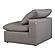 Terra Condo Slipper Chair Livesmart Fabric Light Grey by Moe's Home Collection