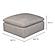 Terra Condo Ottoman Livesmart Fabric Light Grey by Moe's Home Collection