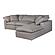Terra Condo Lounge Modular Sectional Livesmart Fabric Light Grey by Moe's Home Collection