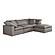 Terra Condo Lounge Modular Sectional Livesmart Fabric Light Grey by Moe's Home Collection