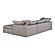Terra Condo Lounge Modular Sectional Livesmart Fabric Light Grey by Moe's Home Collection