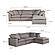 Terra Condo Lounge Modular Sectional Livesmart Fabric Light Grey by Moe's Home Collection
