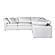 Terra Condo Classic L Modular Sectional Livesmart Fabric Cream by Moe's Home Collection