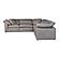 Terra Condo Classic L Modular Sectional Livesmart Fabric Light Grey by Moe's Home Collection