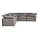 Terra Condo Classic L Modular Sectional Livesmart Fabric Light Grey by Moe's Home Collection