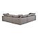 Terra Condo Classic L Modular Sectional Livesmart Fabric Light Grey by Moe's Home Collection