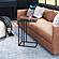 Atom Side Table Black by Zuo Modern
