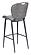Terrence Bar Chair Vintage Gray by Zuo Modern